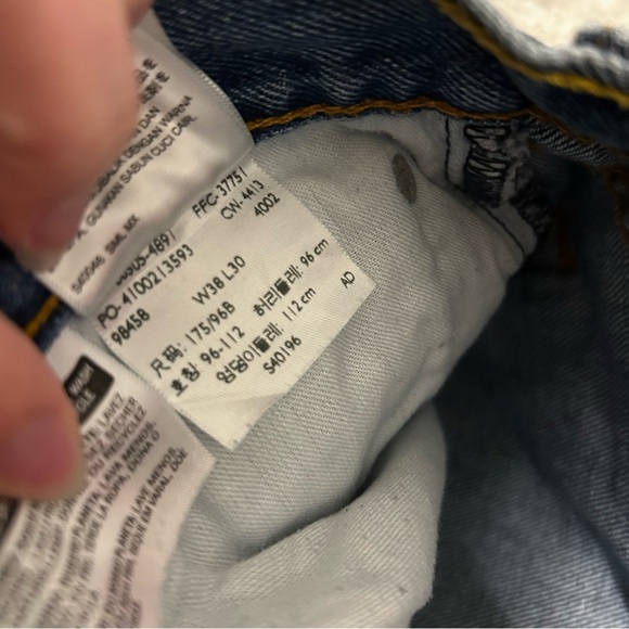 Levi’s Jeans Mens 38x30 Blue 505 Regular Fit Straight Medium Wash Denim (2013) - Picture 14 of 14